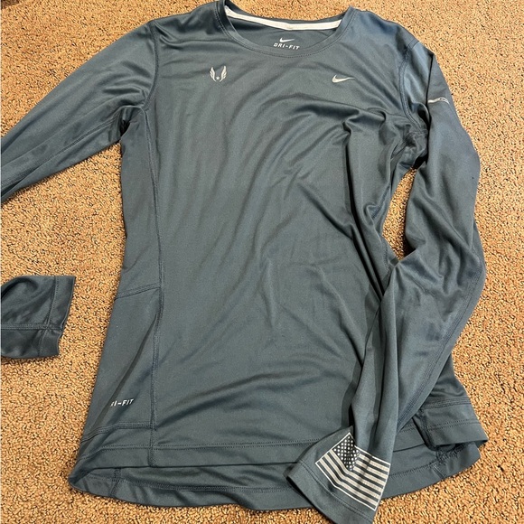 Nike Tops - Nike Gray Dri-FIT Running Shirt